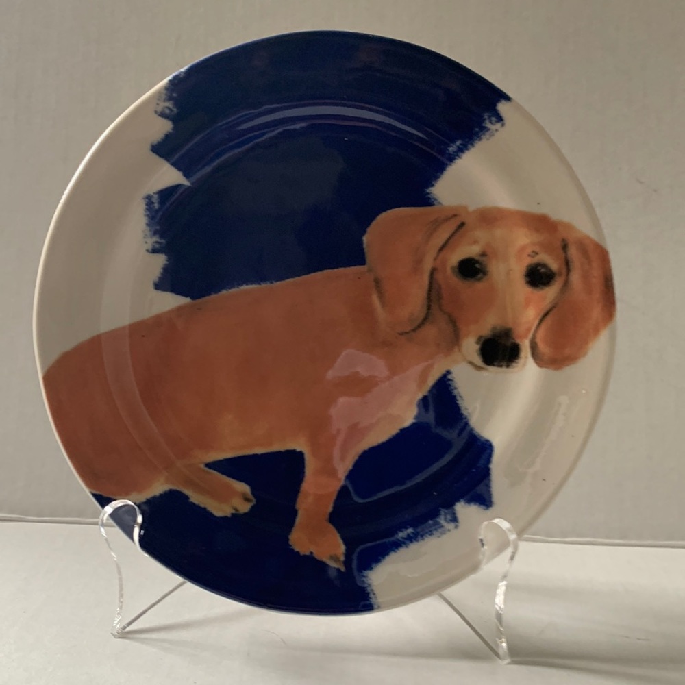 Sally Muir Dog a day Plates Anthorpologie Dachshund